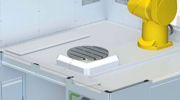 cnc robot cel met tafel